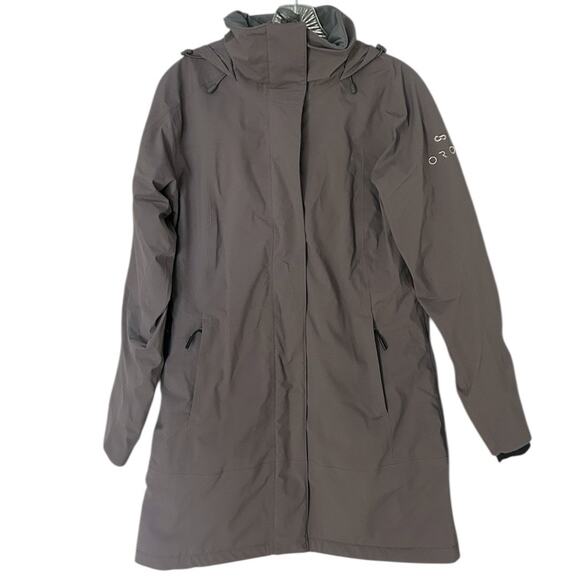 OROS Orion Parka Women’s XS Gray SOLARCORE Insulated Waterproof Hooded Coat - Picture 1 of 10